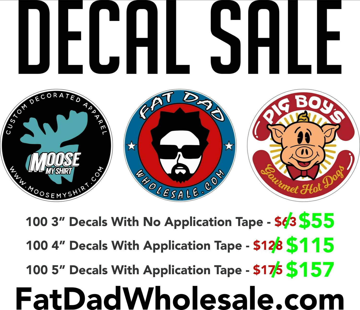 DECAL SALE