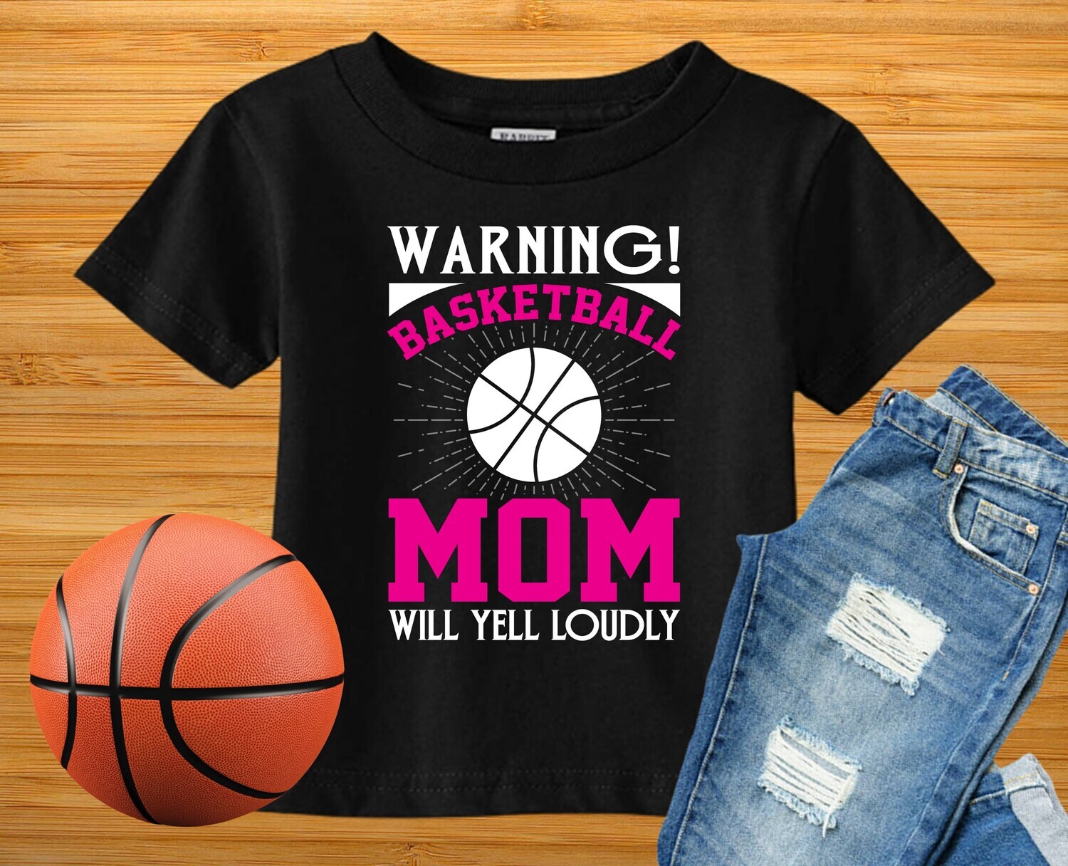 Warning Basketball Mom DTF Transfer
