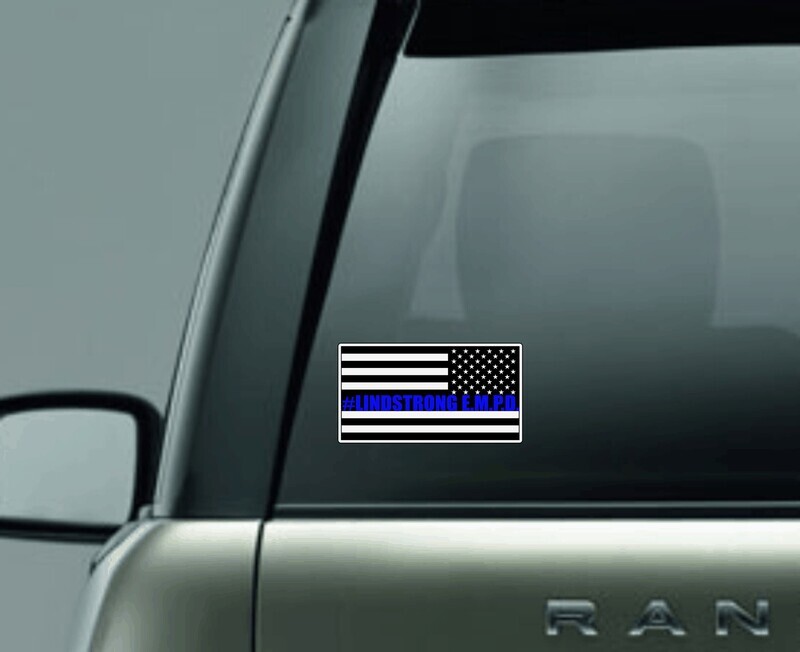 Lindstrong Right Flag Decal