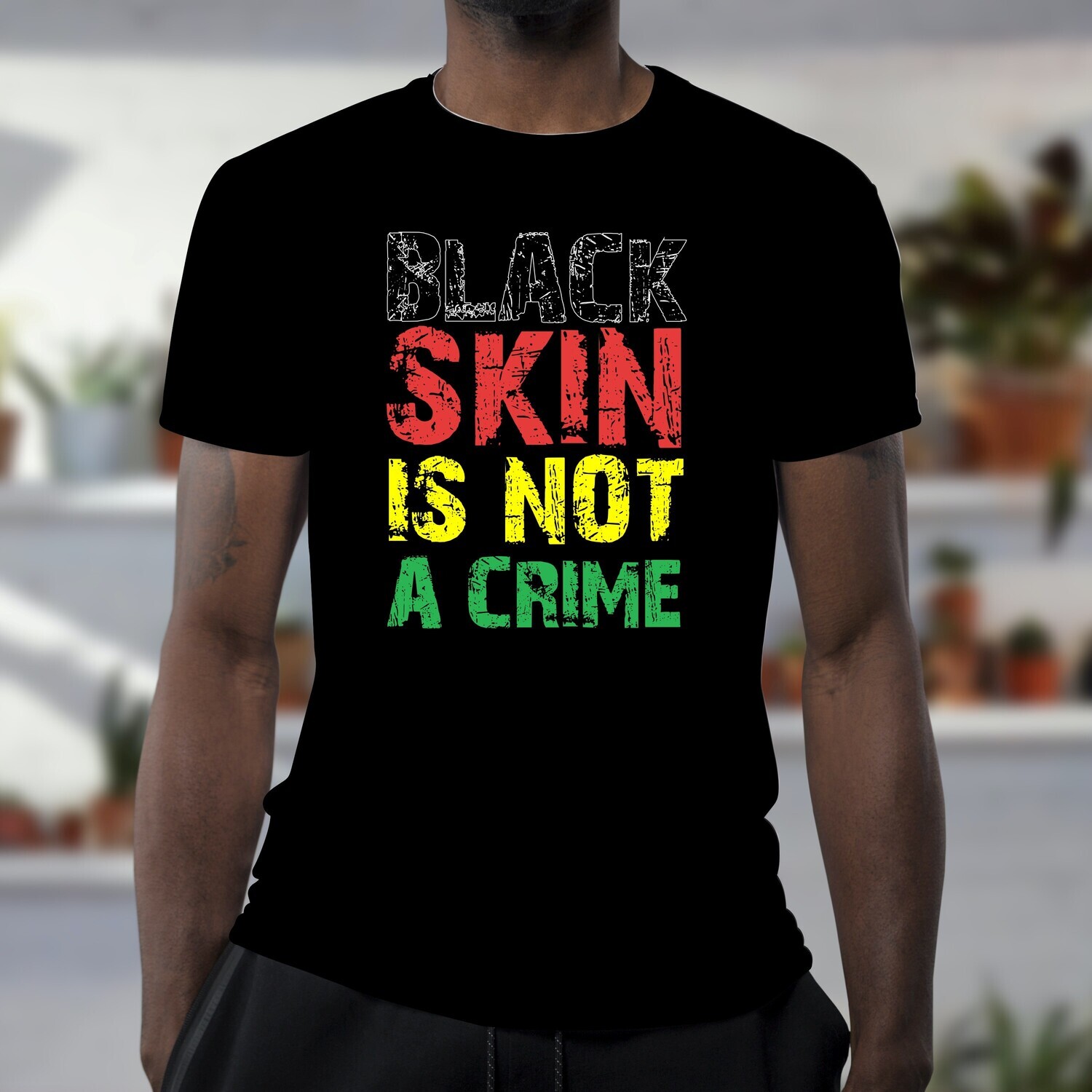 Black Skin Is Not A Crime DTF Transfer