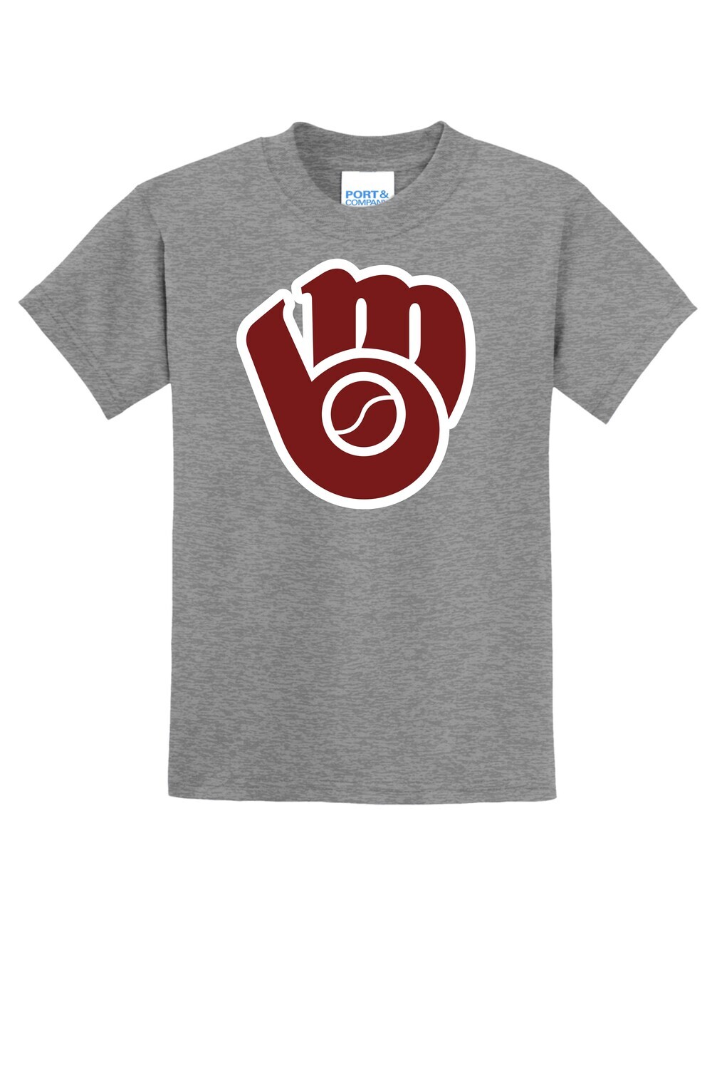 Moline Blackhawks Glove Logo  50/50 Blend Youth T-Shirt