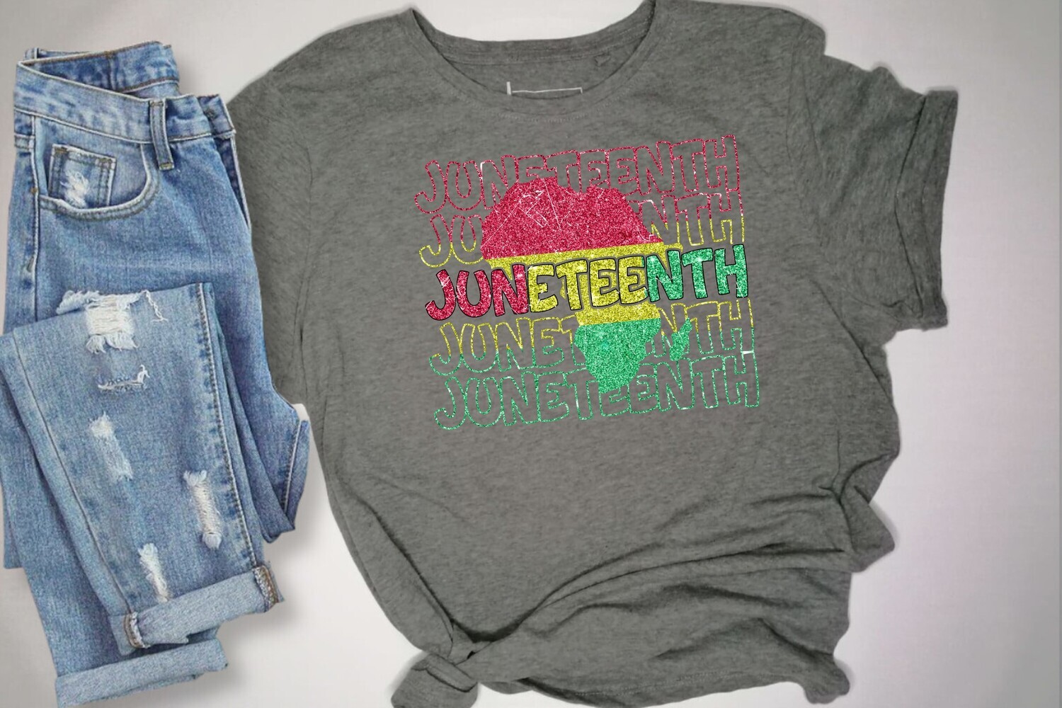 Juneteenth Faux Glitter DTF Bundle 1