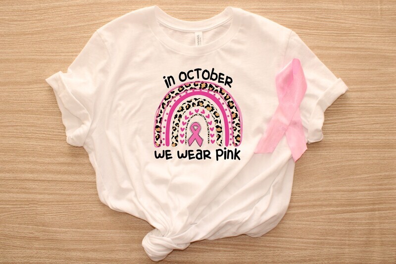 Breast Cancer Awareness In October We Wear Pink 2 DTF Transfer