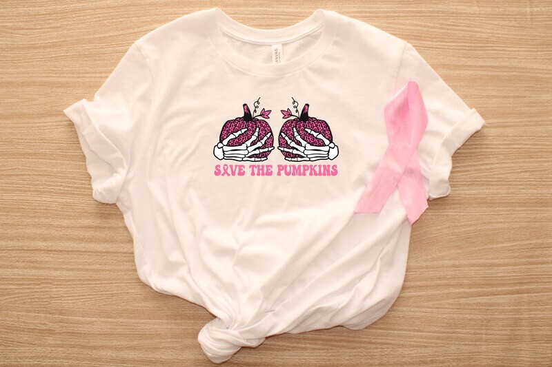Breast Cancer Awareness Save The Pumpkins DTF Transfer