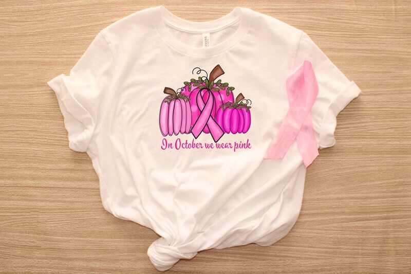 Breast Cancer Awareness In October We Wear Pink DTF Transfer