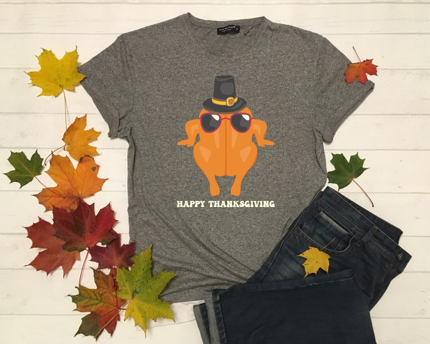 Turkey Hat Sunglasses Happy Thanksgiving DTF Transfer
