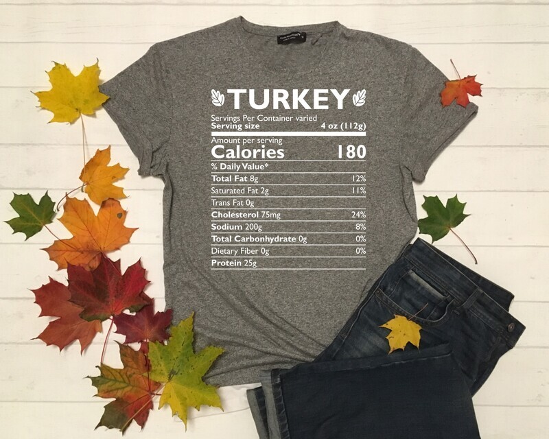 Thanksgiving Calories DTF Transfer