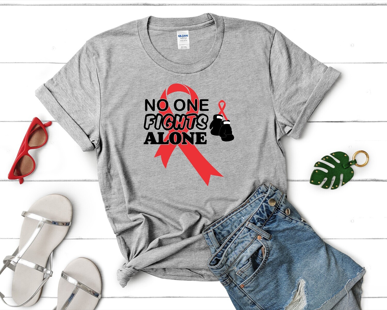 No One Fights Alone DTF Transfer