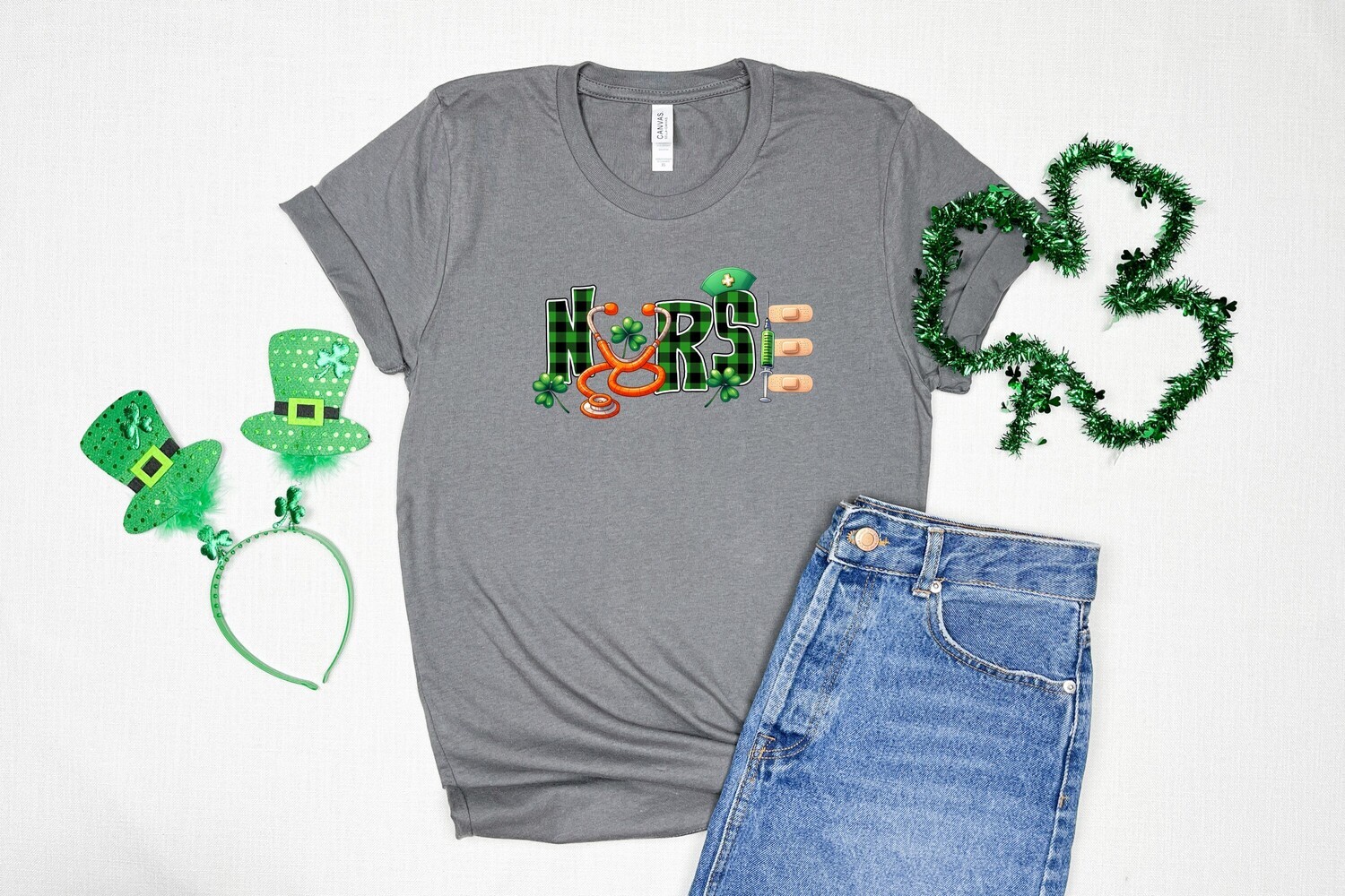 St. Patrick&#39;s Day Nurse Icons 1 DTF Transfer