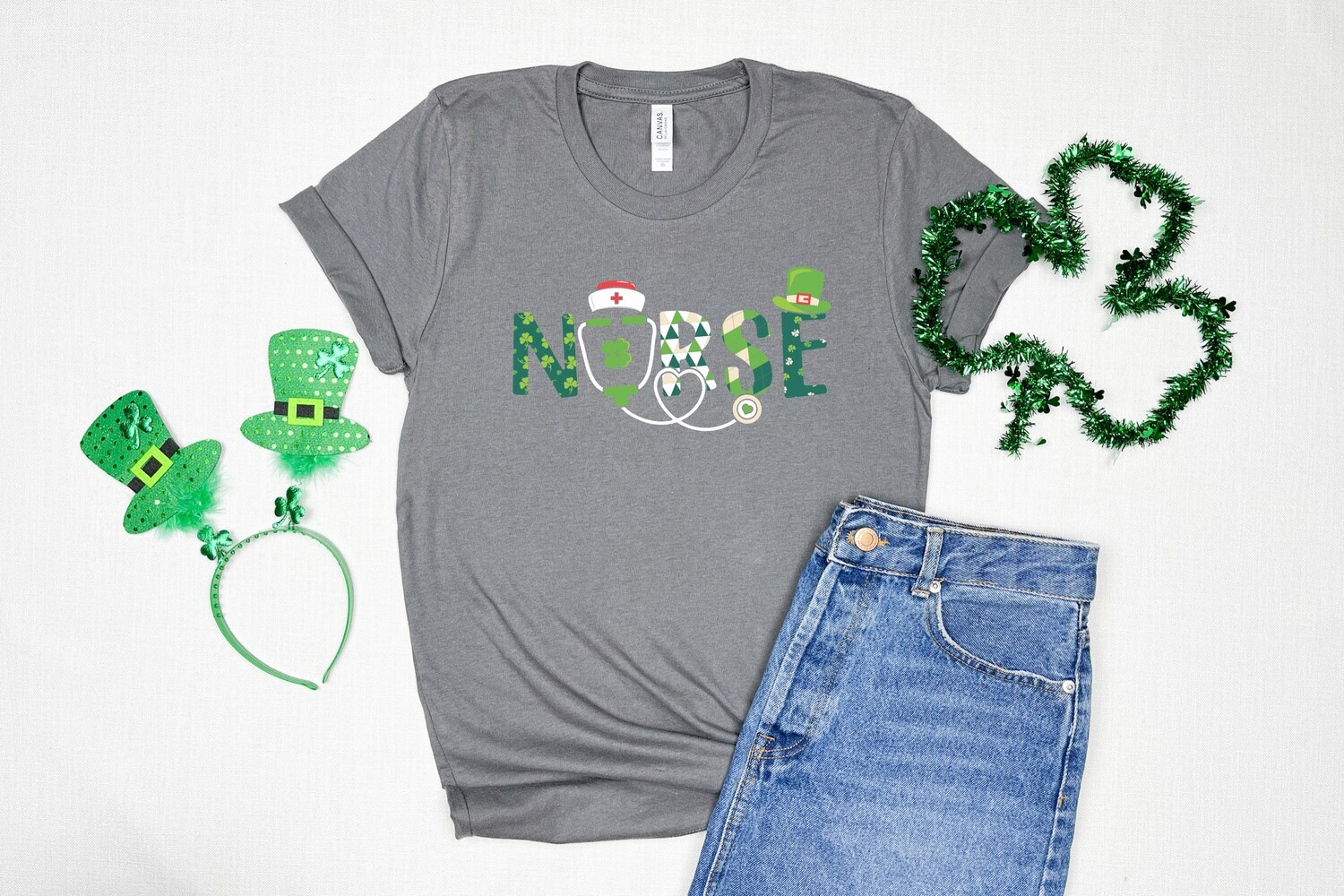 St. Patrick&#39;s Day Nurse Icons 2 DTF Transfer