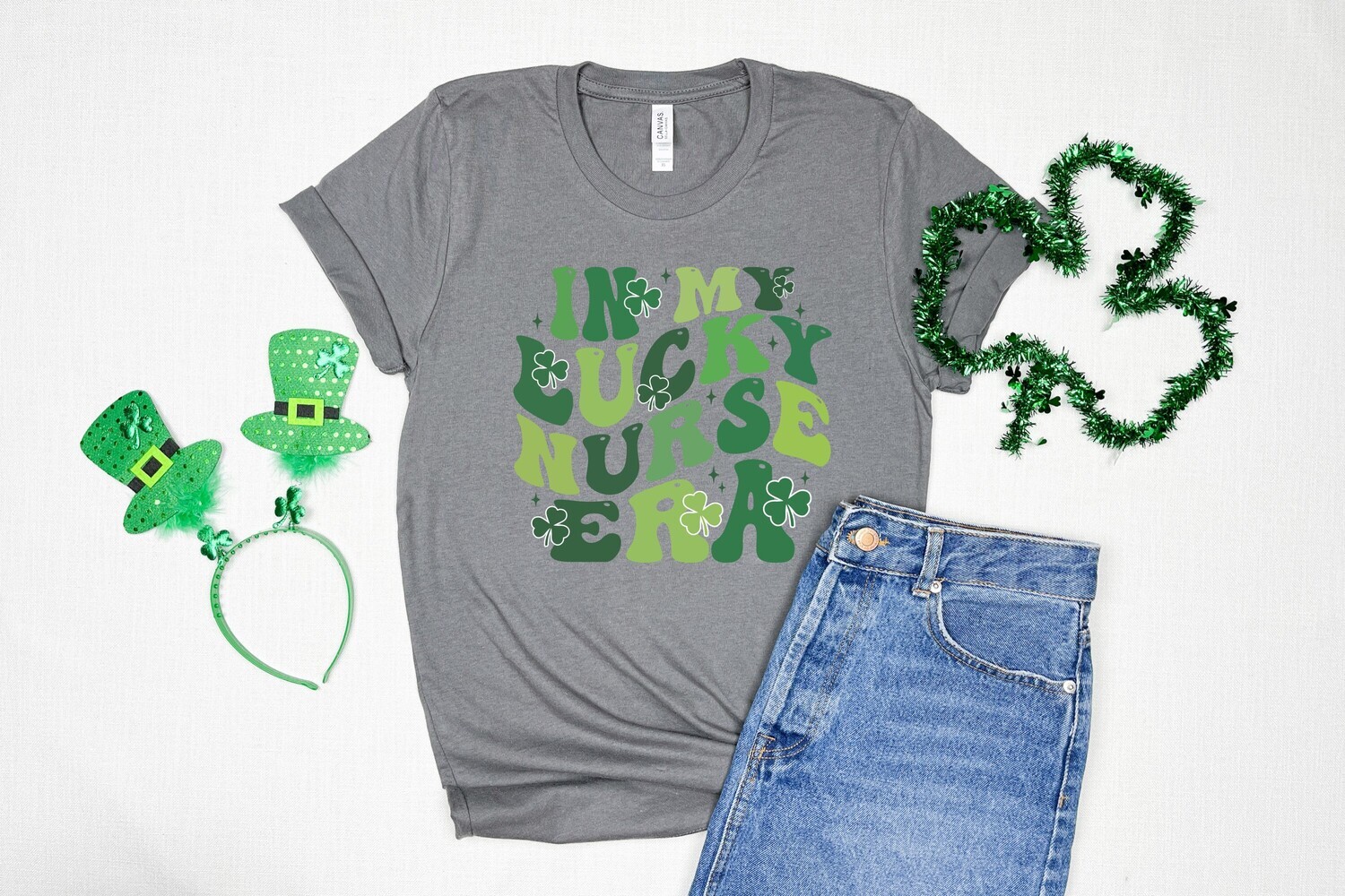 St. Patrick&#39;s Day In My Lucky Nurse Era DTF Transfer