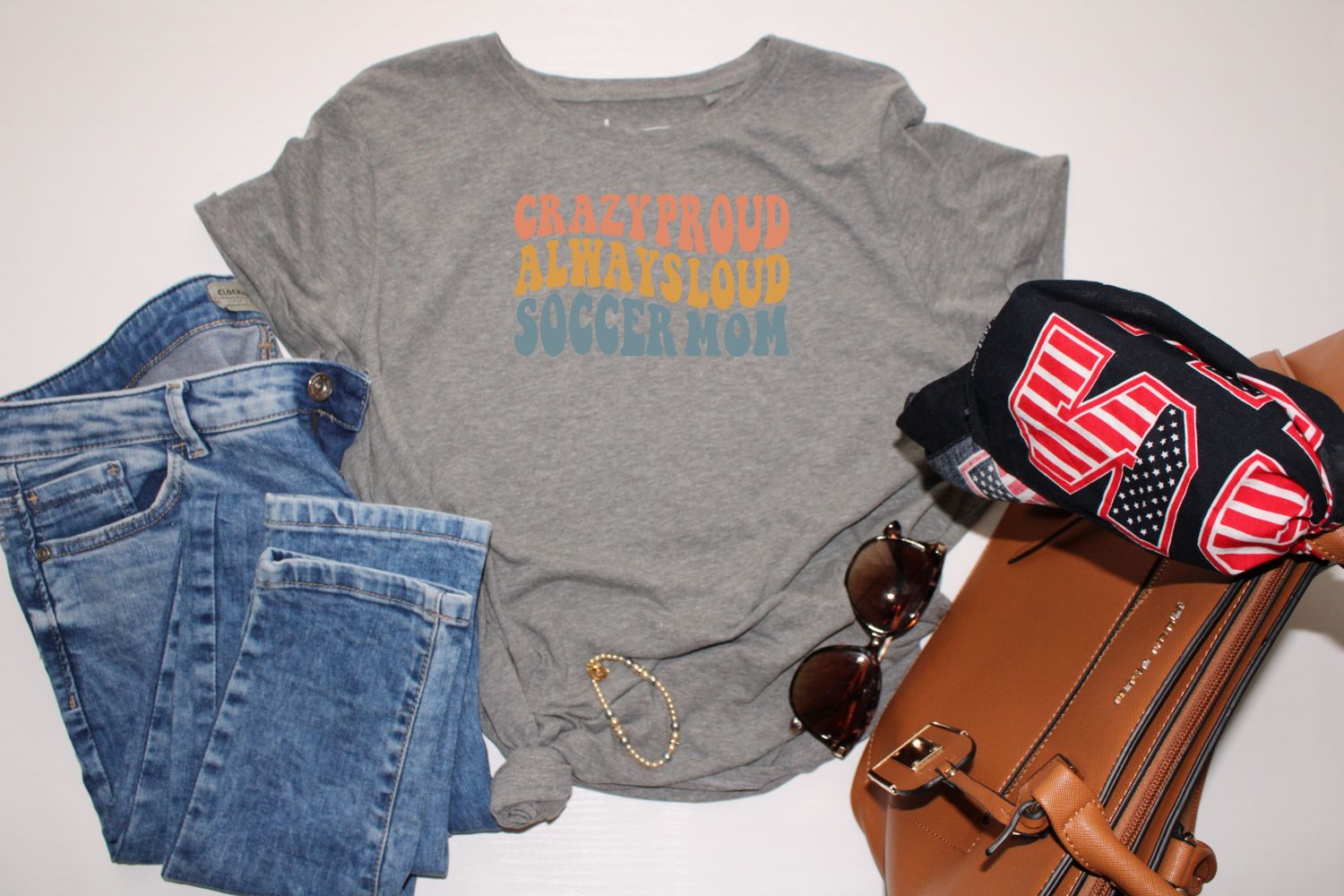 Crazy Proud Always Loud Soccer Mom DTF Transfer