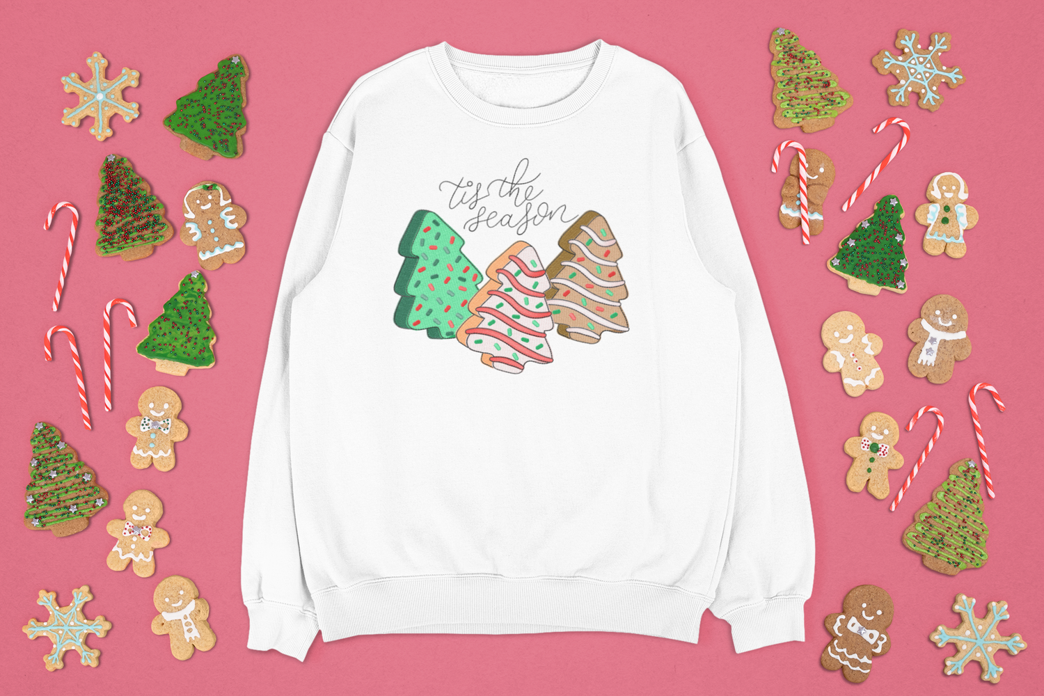 Tis The Season Faux Embroidery DTF Transfer