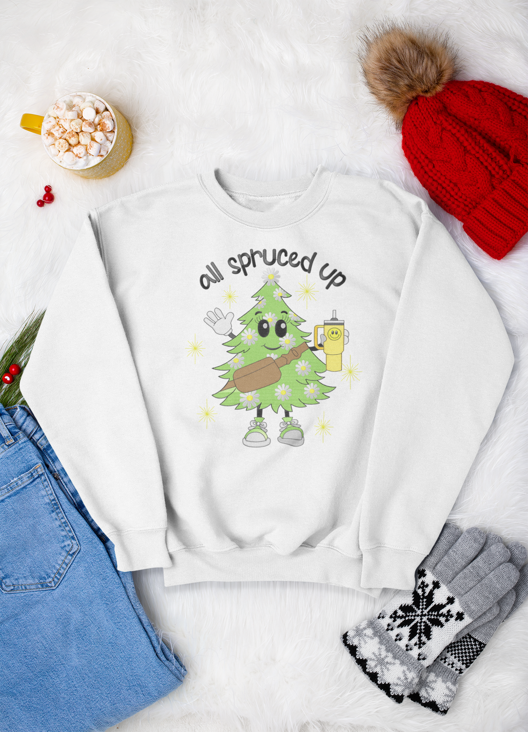 Christmas Faux Embroidery DTF Transfer Bundle 2