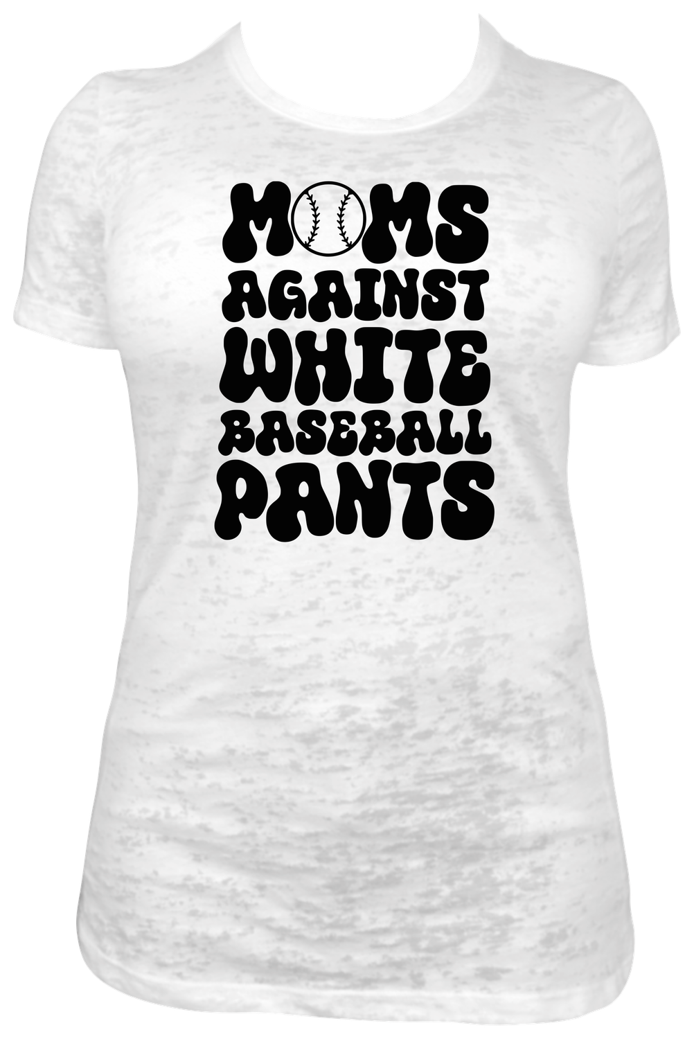 Moms Against White Baseball Pants DTF Transfer