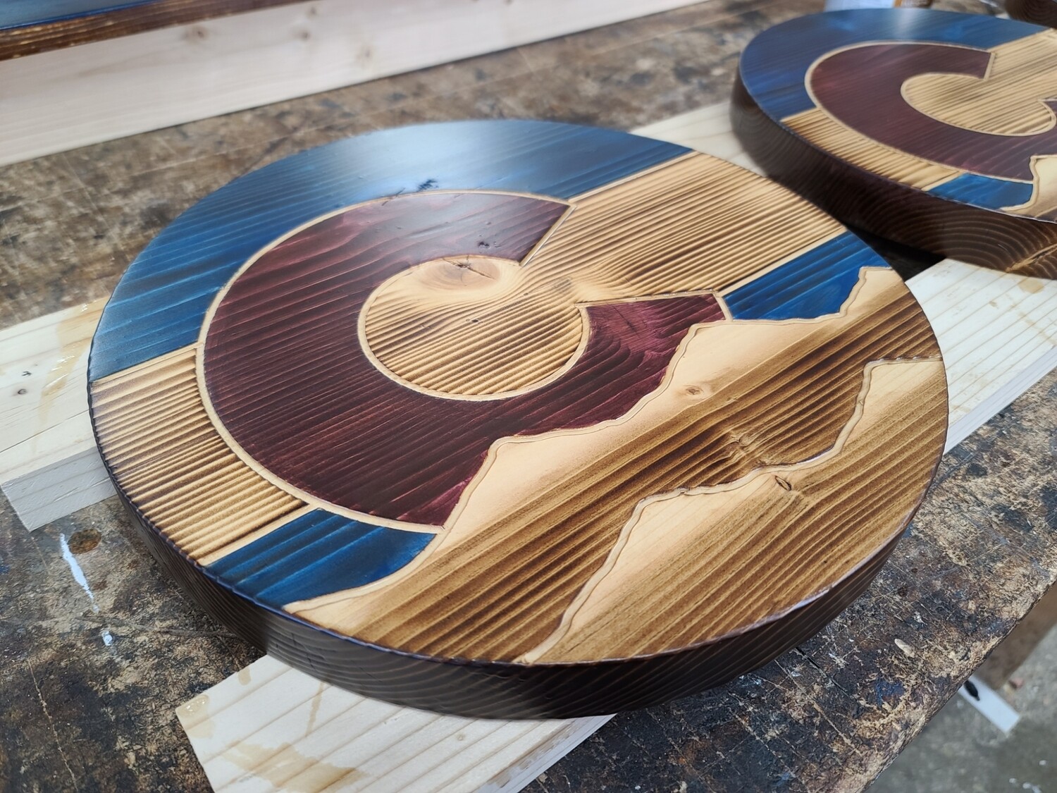 Black Forest Bar Stool Tops