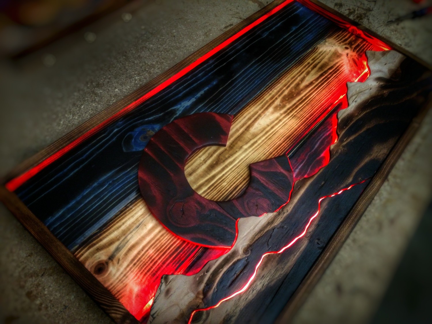 Black Forest Sunset LED Flag