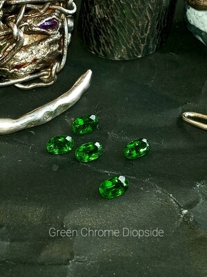 Green Chrome Diopside 5x3mm