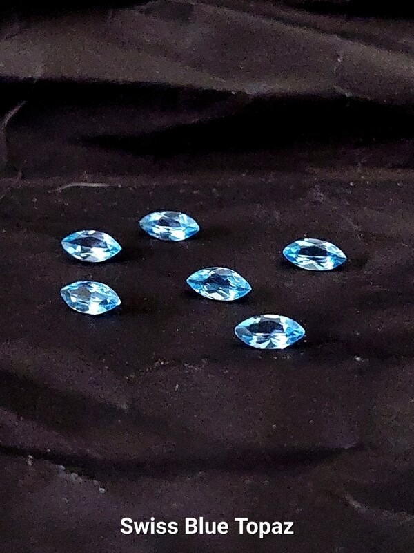 Blue Topaz 7x4mm