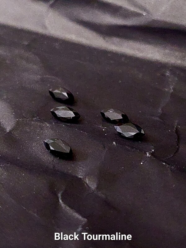 Black Tourmaline 7x3mm