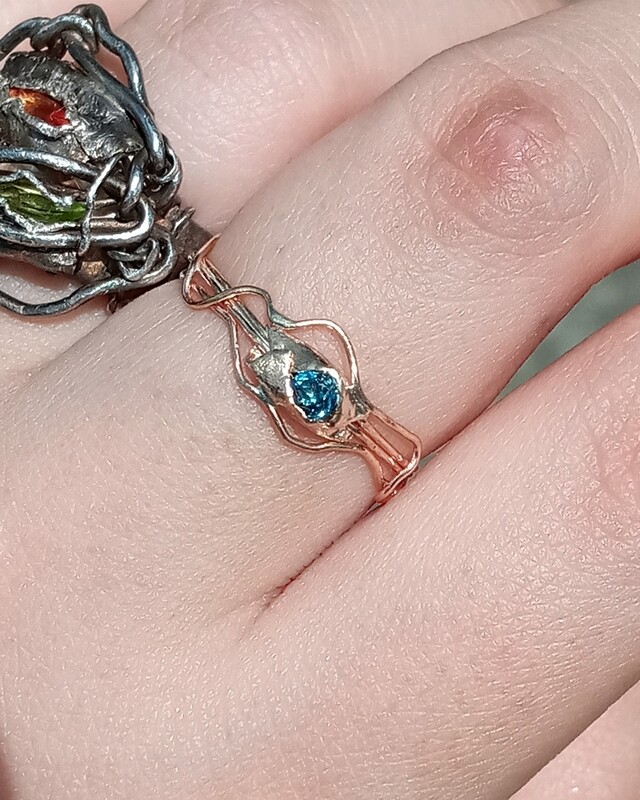 14K GOLD CHRYSALIS RING