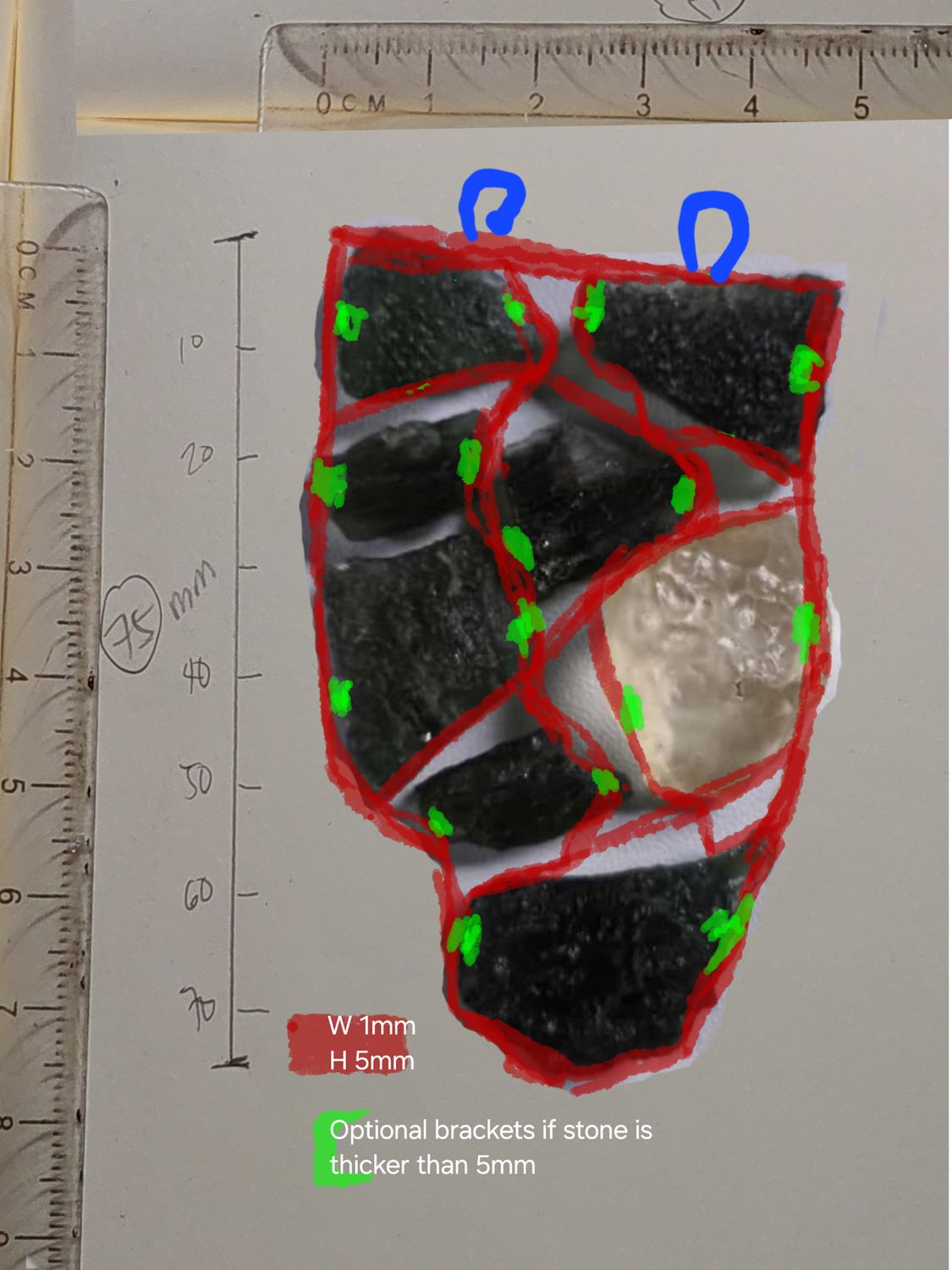 Kesler.go CUSTOM PENDANT MOLDAVITE