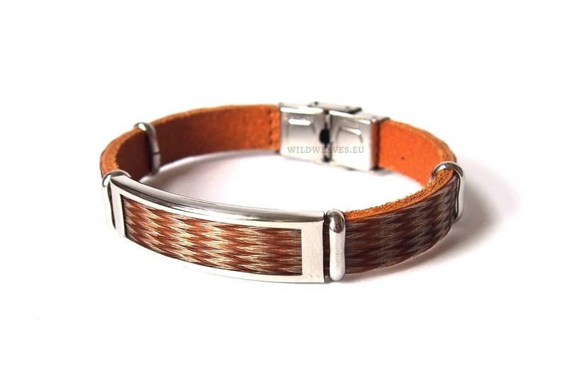 Horsehair bracelet Hisane with pattern SMALL ZIGZAG