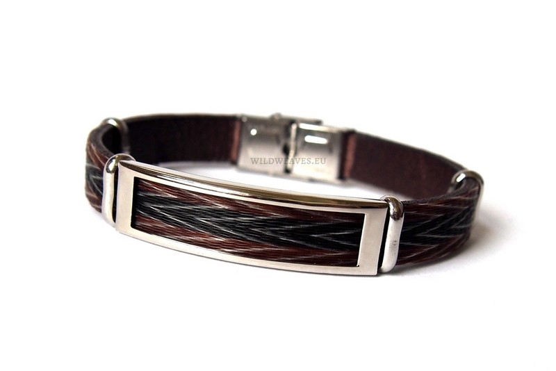 Horsehair bracelet Hisane with pattern ZIGZAG