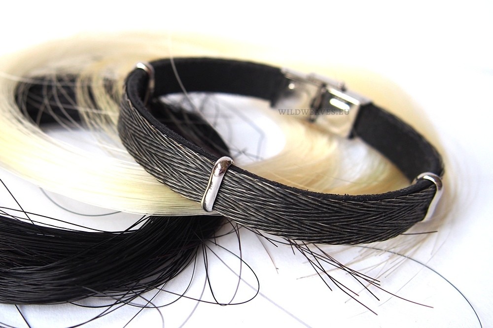Horsehair bracelet Kawayo with pattern TWEED