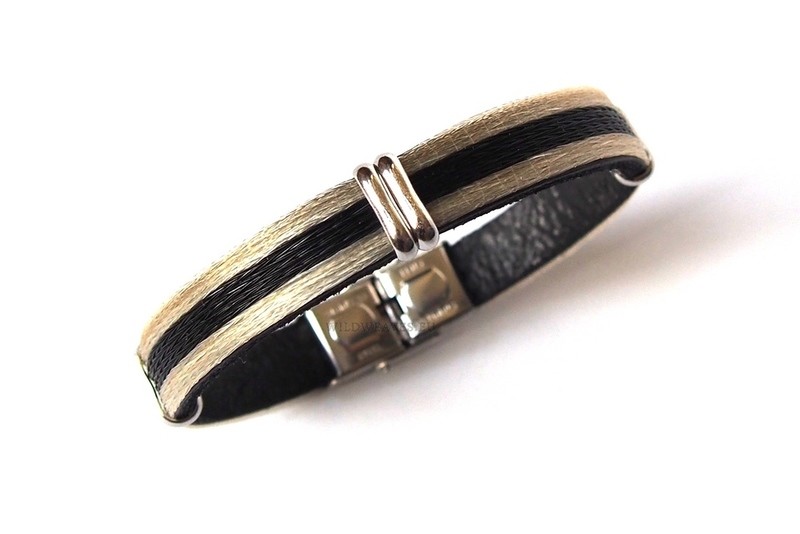 Horsehair bracelet Kawayo with pattern STRIPE