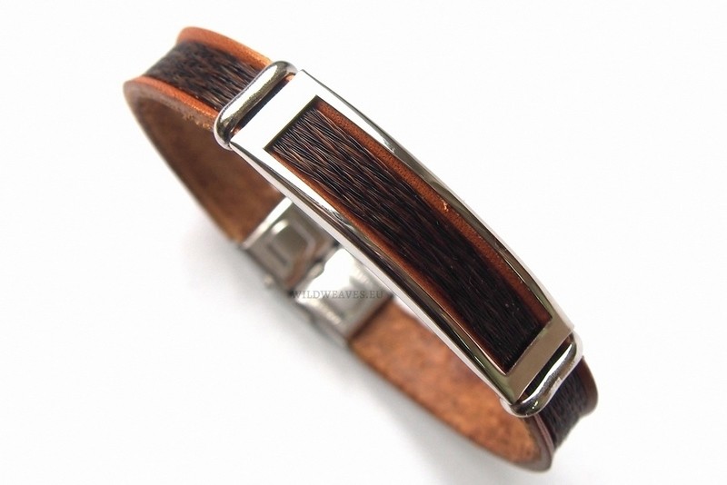 Horse hair bracelet Hoiho with pattern BASKET