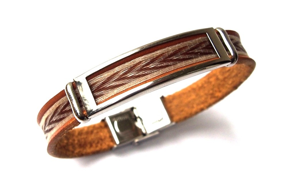 Horse hair bracelet Hoiho with pattern CHEVRON