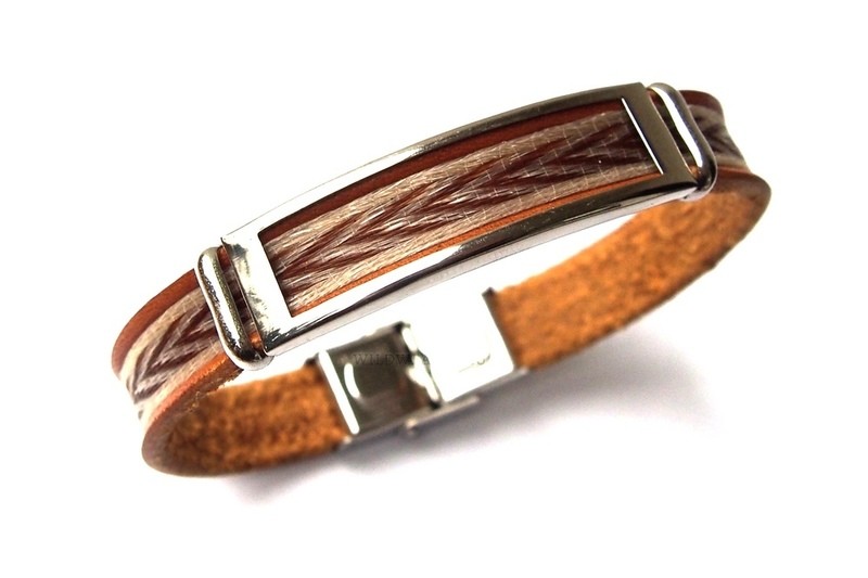 Horse hair bracelet Hoiho with pattern CHEVRON