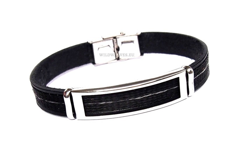 Horse hair bracelet Hoiho with pattern NARROW STRIPE