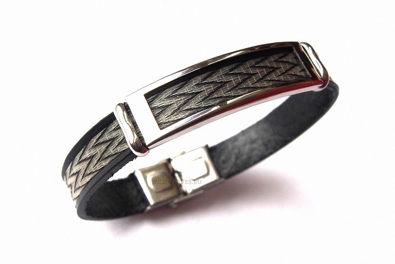 Horse hair bracelet Hoiho with pattern ZIGZAG