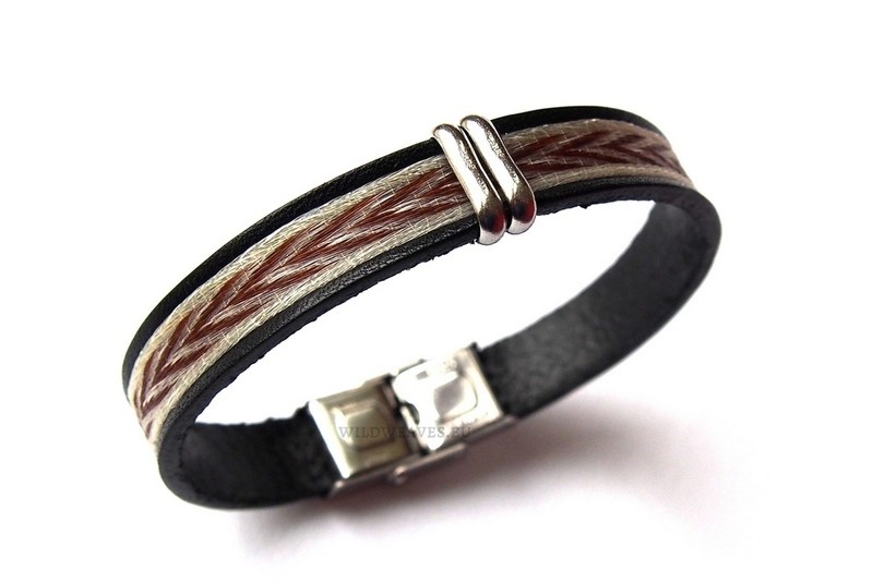 Horsehair bracelet Tchiva with pattern CHEVRON