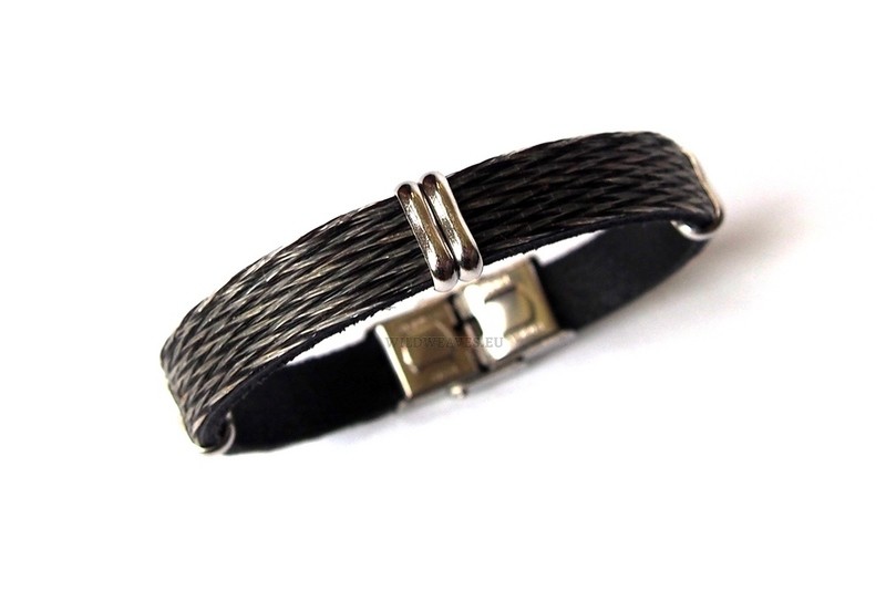 Horsehair bracelet Kawayo with pattern BASKET, equine memento