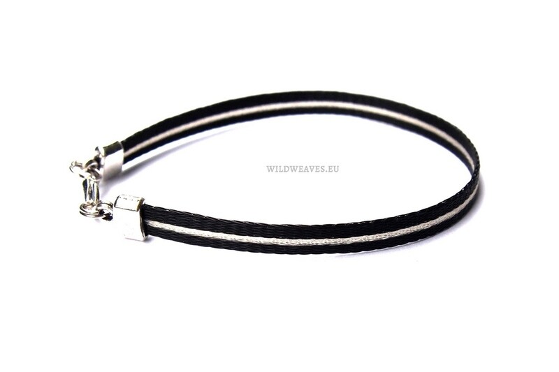 Horsehair bracelet DAFIA with pattern 