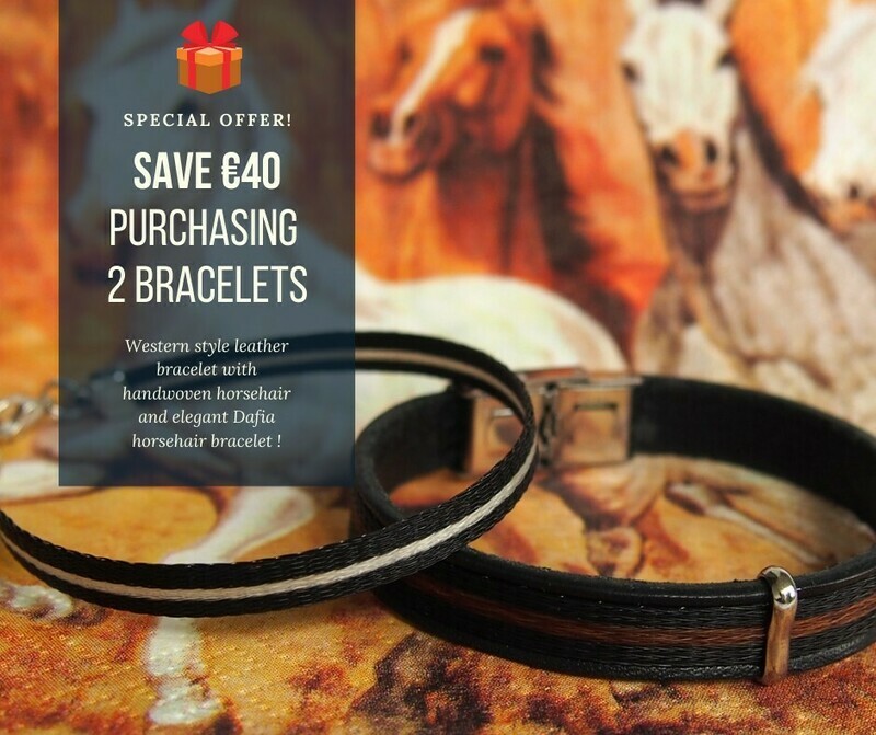 Christmas offer - horsehair bracelets Dafia and Tchiva