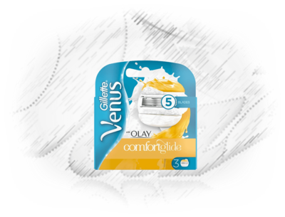 Venus. Comfort Glide with Olay Refills (3)