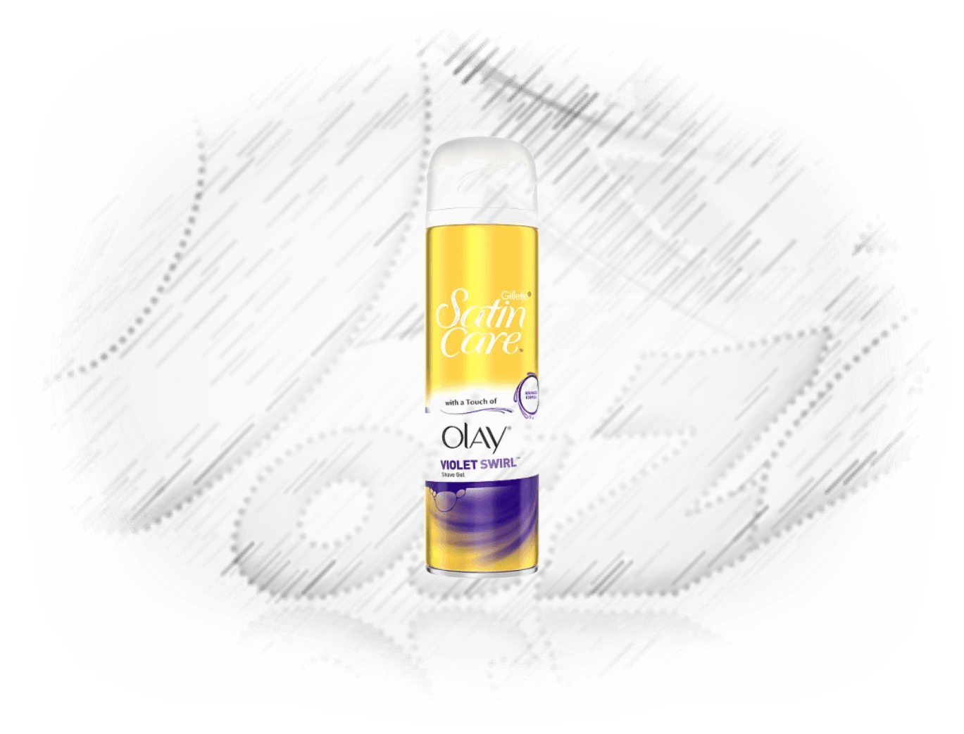 Satin Care. Violet Swirl with Olay 250ml