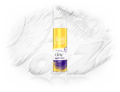 Satin Care. Violet Swirl with Olay 250ml