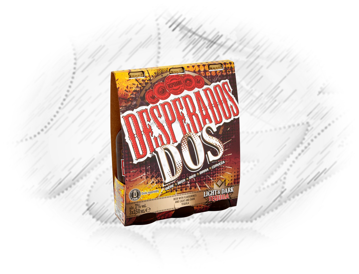 Desperados. Dos Trio's 3x 250ml