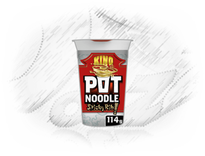 Pot Noodle. KING Sticky Rib 114g