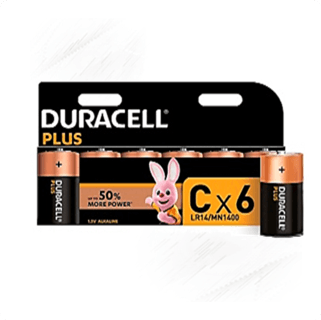 Duracell. C Batteries (6)
