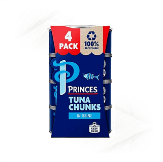Princes. Tuna Chunks in Brine 4x 145g