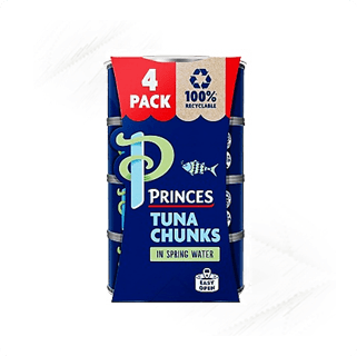 Princes. Tuna Chunks in Spring Water 4x 145g