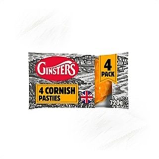 Ginsters. Cornish Pasties 4pk