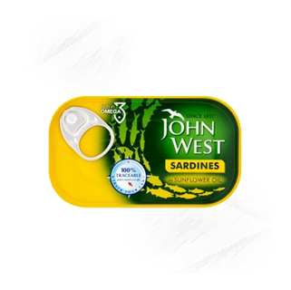 John West. Sardines in Sunflower Oil
