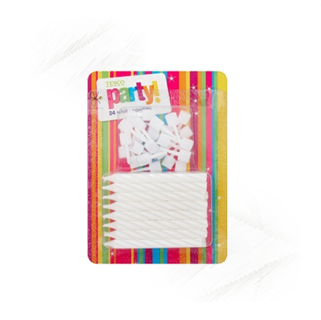 Candles. Party White